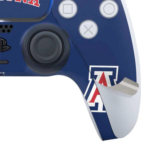 University of Arizona Primary Logo Blue PS5 Controller Skin